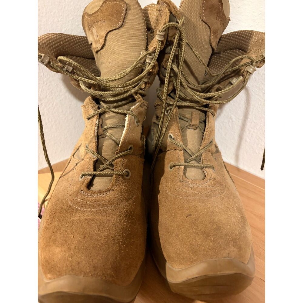 Bates Mens E11031 M-8 8" Tactical Boots Coyote Brown Leather Size 8.5M EUC - Picture 4 of 7